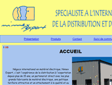 Tablet Screenshot of nimex-export.com